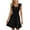 Black, variant on Ashirexll Womens Summer Dresses, Casual Dresses for Women, Fashion Solid Color Round Neck Sleeveless Flounce Hem Dress