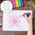thumbnail image 4 of 6pcs copo de nieve bricolaje plantillas de copas pintura scrapbook coloring plantilla de estampado, 4 of 7