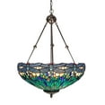 thumbnail image 7 of 22" Wide Tiffany Hanginghead Dragonfly Inverted Pendant, 7 of 7