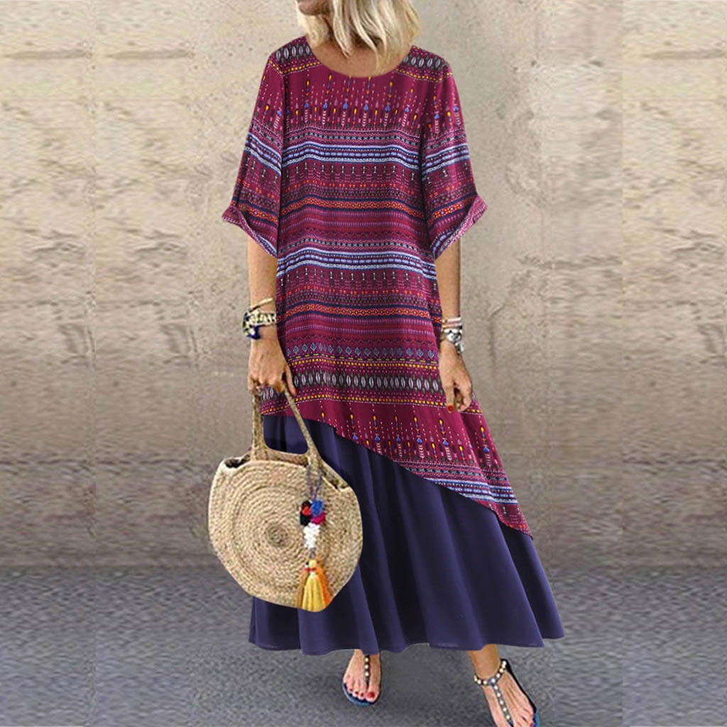 walmart plus size casual dresses