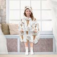 thumbnail image 7 of FORMRS Wearable Blanket Hoodie with Sleeves for Kids Cozy Flannel Sweatshirt, Cartoon Ice Cream Pattern, 7 of 7