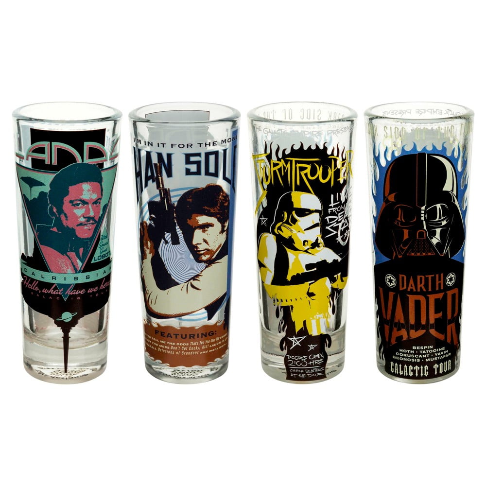 Zak Designs Star Wars 4 Piece Shot Glass set