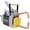 Grey, variant on 5-in-1 Miter Saw Stand with Wheels, Portable Workbench, Quick Folding Table, Height Adjustable Legs, 330 lbs Capacity, Blue Steel Frame for Woodworking, Repair, Masonry