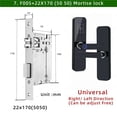 thumbnail image 2 of IP65 Waterproof Lock Electronic Smart Door Lock With Fingerprint/Smart Card/Password/Key/APP Unlock ,Integrated Smart Home, 2 of 6