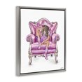 thumbnail image 3 of Stupell Industries Glam And Comfortable Chair Gray Framed Floater Canvas Wall Art design by Ziwei Li, 21 x 17, 3 of 9