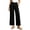 Black, variant on Cotton Linen Dress Pants for Women Pleated Fashion Button Wide Leg Lounge Trousers Pull on Business Casual Work Slacks