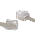 thumbnail image 4 of Extensión telefónica lisa cable plano, 7.62 m marfil, blanco, 4 of 4