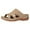 Khaki, variant on Daznico Women's Sandal - Womens Summer Casual Simple Solid Color Hollow Rhinestone Fish Mouth Slope with Sandals Slippers,Size 7