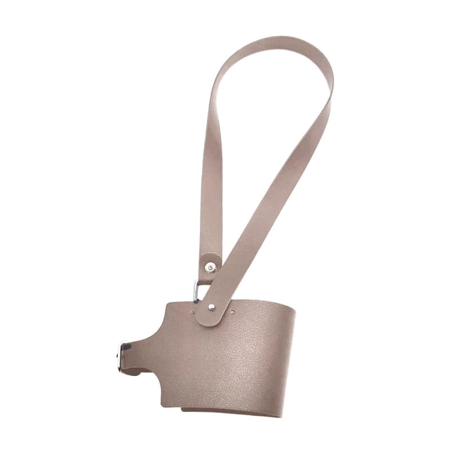 Porte-gobelet Réglable en Cuir PU Rétro Réutilisable Rose pour Bouteille d'Eau