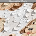 thumbnail image 5 of Dog Lover Dog Crate Cover, Stuffed Toy Design Plaything Digitally Composed Animal Sitting Position, Easy to Use Pet Kennel Cover for Medium Large Dogs, 35" x 23" x 27", Beige Brown, by Ambesonne, 5 of 6
