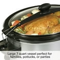 thumbnail image 5 of Programmable Slow Cooker with Party Dipper  7 Quart Capacity  Stainless Steel, 5 of 8