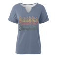 thumbnail image 3 of DHFJKG V Neck T Shirts For Women Letter Graphic Tees Relaxed Fit Short Sleeve Summer Tshirts, 3 of 3