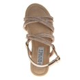 thumbnail image 6 of Badgley Mischka Girls Wedge Sandals. (Little Kids Big Kids), Gold, 5, 6 of 8