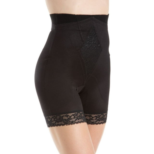 Gaine pour Femmes Rago 6206 Diet Minded Sans Roulis Taille Haute Jambe Longue (Noir 4X)