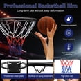 thumbnail image 2 of Regulation 18" Steel Basketball Rim for Portable Basketball Hoop & Goal, Indoor & Outdoor with Hand-Crank Adjustment, Choose from Fixed or Breakaway, Replacement Rim for Indoor or Outdoor Hoop, 2 of 7