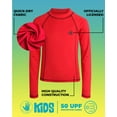 thumbnail image 2 of Body Glove Boys' Rash Guard – UPF 50+ Quick Dry Sun and Sand Protection Long Sleeve Swim Shirt (2T-14), 2 of 7