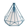 thumbnail image 2 of Lámpara de Pantalla  de Luz de Techo Linterna Decoración Cubierta azul-blanca Zulema  Pantalla de luz de pantalla vintage, 2 of 8