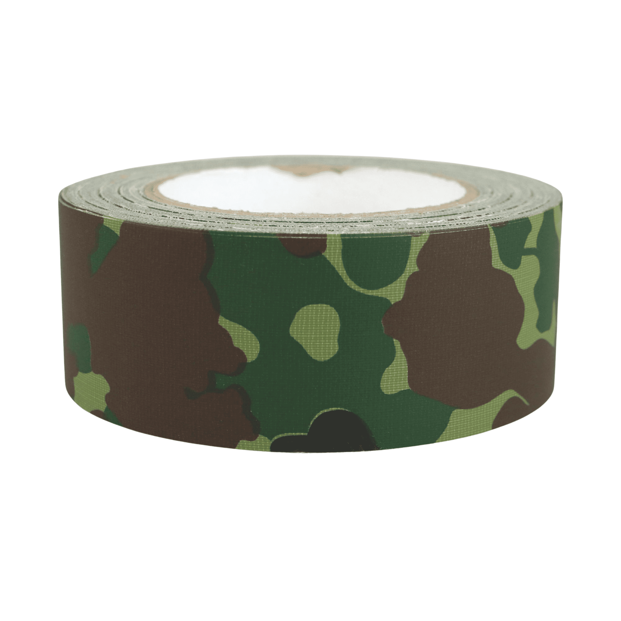 JVCC Premium Grade Camouflage Duct Tape [11.8 mils thick] (CAM-01): 1-1/2 in. x 75 ft. (Woodland Forest Green)