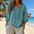 thumbnail image 6 of Everyday Short Sleeve Tops for Women Loose Fit Summer Trendy Blouse, 6 of 6