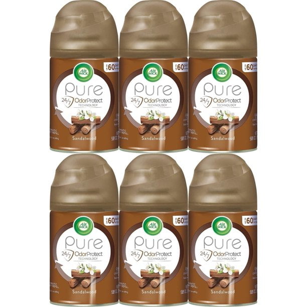 Air Wick Pure Automatic Air Freshener Spray Refill, Sandalwood, Air