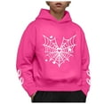 thumbnail image 7 of Linfrsh Little Boys Little Winter Clothes Toddler Fall Pajama Outfits Long Sleeve Hooded/Crewneck Sweatshirt And Jogger Pants Sets Fall Winter Pajama Set Hot Pink,2-3 Years, 7 of 7