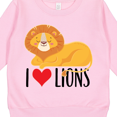thumbnail image 3 of Inktastic I Love Lions Toddler Sweatshirt, 3 of 4