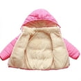 thumbnail image 2 of Actoyo Toddler Kids Winter Warm Jacket Velvet Cotton Coat Outerwear Down Coat for 0-6T Boys Girls, 2 of 5