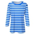 thumbnail image 5 of Long Sleeve Shirts For Women New Shoulder Seven Quarter Sleeve T Shirt Summer Top Womens Long Sleeve Tops, 5 of 5