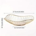 thumbnail image 1 of HAOAN Metal 1pc Fruit Vegetable Storage Basket - Decorated Display Bowl Rack for Serving Food - Dining Table Decoration Platter, 1 of 7