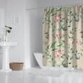 thumbnail image 3 of Waterproof Pioneer Shower Curtain 84x72 Inch Polyester Unique Colorful Floral Shower Curtain for Bathroom Hotel Home Decor with 12 Plastic Hooks, 3 of 5