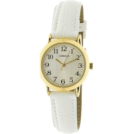 Timex Women's Carriage C3C747 Gold Leather Quartz Fashion (Best Leather Watches For Women)