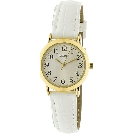Timex Women's Carriage C3C747 Gold Leather Quartz Fashion (Best Leather Watches Under 100)