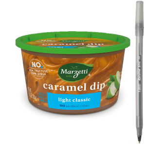 Marzetti Light Classic Caramel Dip with pen