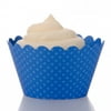 Dress My Cupcake Standard Royal Blue Cupcake Wrappers, Set of 12