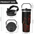 thumbnail image 5 of 1pc Father 30oz Tumbler with Straw & Handle - Insulated Stainless Steel Cup | Holiday Gift for Man Women (Christmas, Valentine's, Birthday), 5 of 7