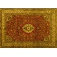 thumbnail image 1 of Ahgly Company Machine Washable Indoor Rectangle Persian Yellow Traditional Area Rugs, 7' x 10', 1 of 4