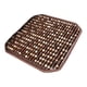 thumbnail image 2 of Cojín de asiento cuadrado con cuentas de madera y tapete refrescante tejido a mano Marrón, 2 of 9