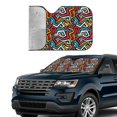 thumbnail image 3 of Kdxio Geometry Print Front Windshield Sun Shade,Folding Auto Sunshade for Car Truck SUV-Medium, 3 of 7
