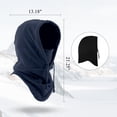 thumbnail image 4 of Balaclava Ski Mask for Men Windproof Thermal Winter Scarf Mask Women Neck Warmer Hood Blue, 4 of 7