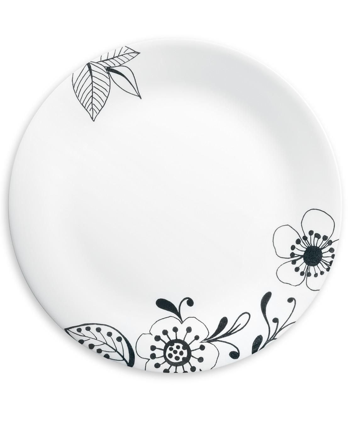 Ensemble de 12 pièces Corelle Floral Noir