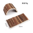 thumbnail image 2 of Natural Wood Hamster Toy Arch Bridge, Chewable Climbing Ladder for Teeth Grinding, Small Pet Hideout Fence for Syrian Hamster, Gerbil, Dwarf Hamster Cage Accessories A, 2 of 7