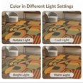 thumbnail image 7 of ODIKA 8'x10' Washable Area Rug Durable, Non-Slip Warm Autumn Tones Geometric and Shapes Elegant Blend of Curves Lines in Modern for Living Room, Under Sectional, Family, 7 of 7