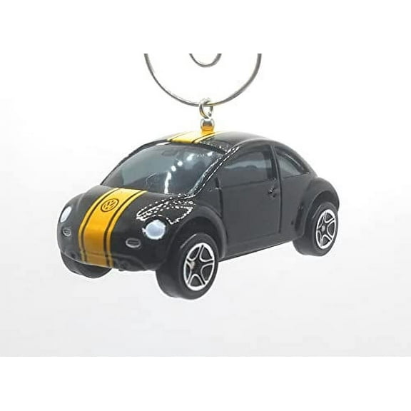 Christmas Ornament for Volkswagen Black Yellow Stripe