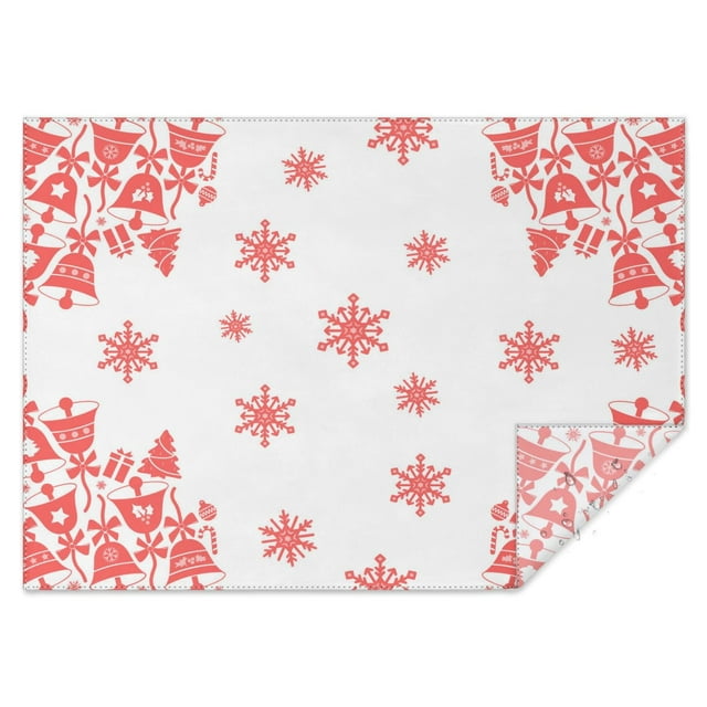 Nappe de Noël Résistante aux Plis Lavable, sous-Tables, Couvre-Tables, Style Ferme, Couverture de Noël pour la Neige, Couverture de Table pour Arrière-Plan de Noël Intérieur Extérieur, Anniversaire, Rectangulaire, 60x84 Pouces