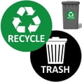 thumbnail image 1 of Kitchen Recycle Sticker Garbage Sorting Stickers Assorted Color PVC Vinyl 6Pcs, 1 of 5