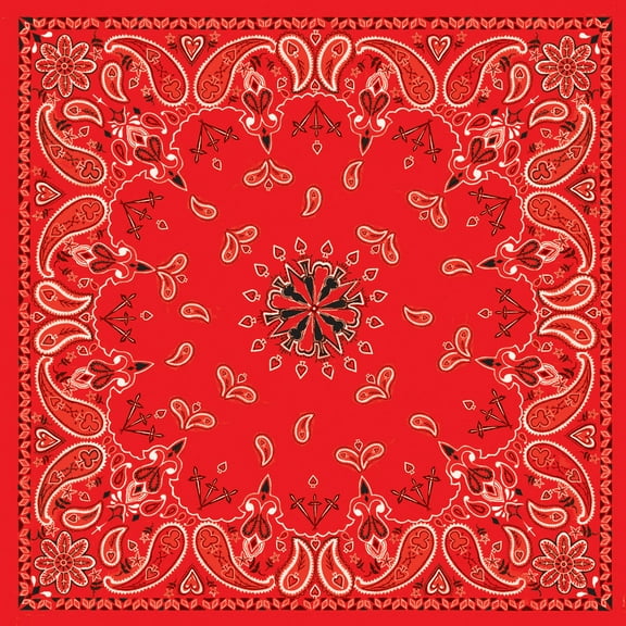 Zan Headgear Deluxe Bandana Red Paisley
