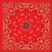 Zan Headgear Deluxe Bandana Red Paisley