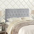thumbnail image 4 of Modway MOD-5202- Clique Tufted Button Diamond Pattern Linen Fabric Upholstered Queen Headboard in Gray, 4 of 4