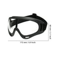 thumbnail image 3 of Safety Goggles Clear Goggles Protective Glasses Protection Dust - proof Wind - proof Foam - proof Splash - proof Glasses (Black), 3 of 6