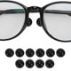 thumbnail image 2 of Repuestos de almohadillas para gafas adhesivas de 5 pares Unique Bargains, almohadillas para nariz con patrón, 0.39"x0.39"x0.20" negras, 2 of 5